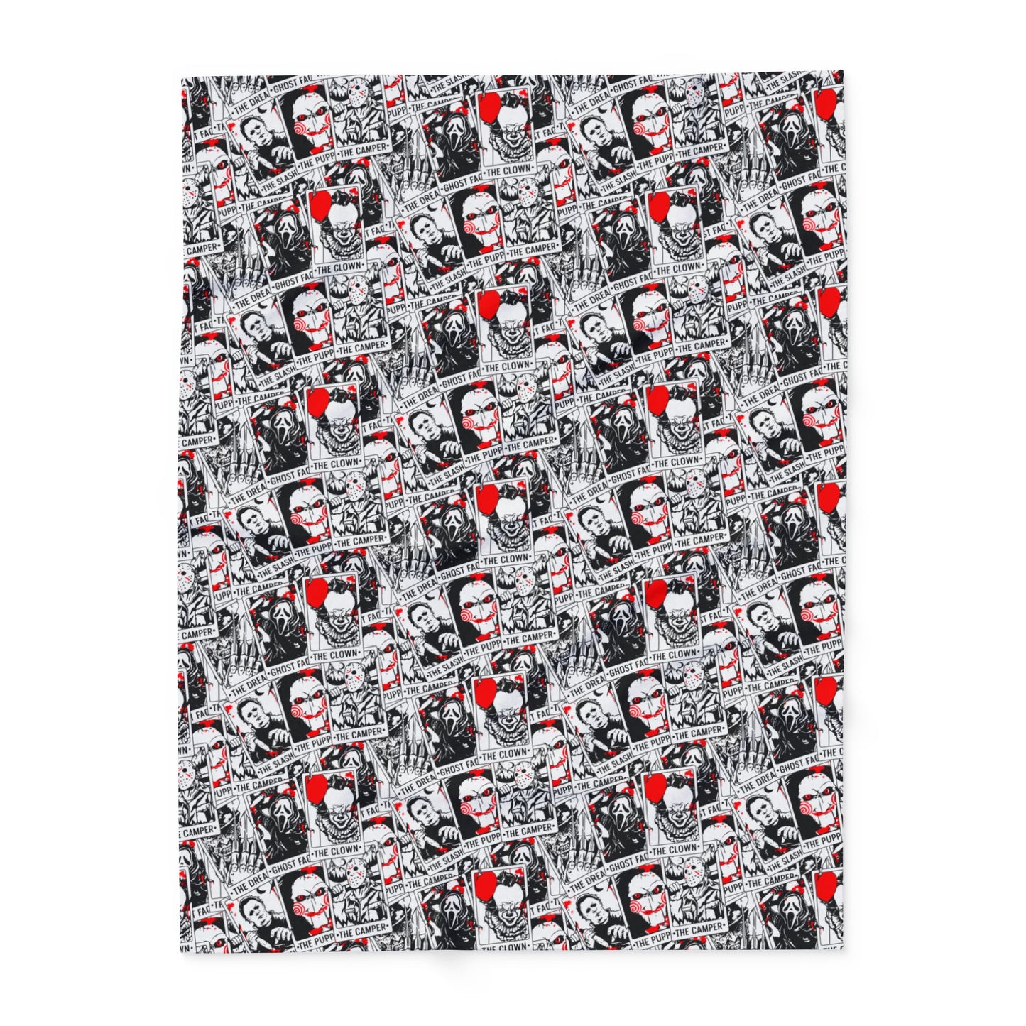 Horror Movies Tarot Arctic Fleece Blanket - Halloween Decor