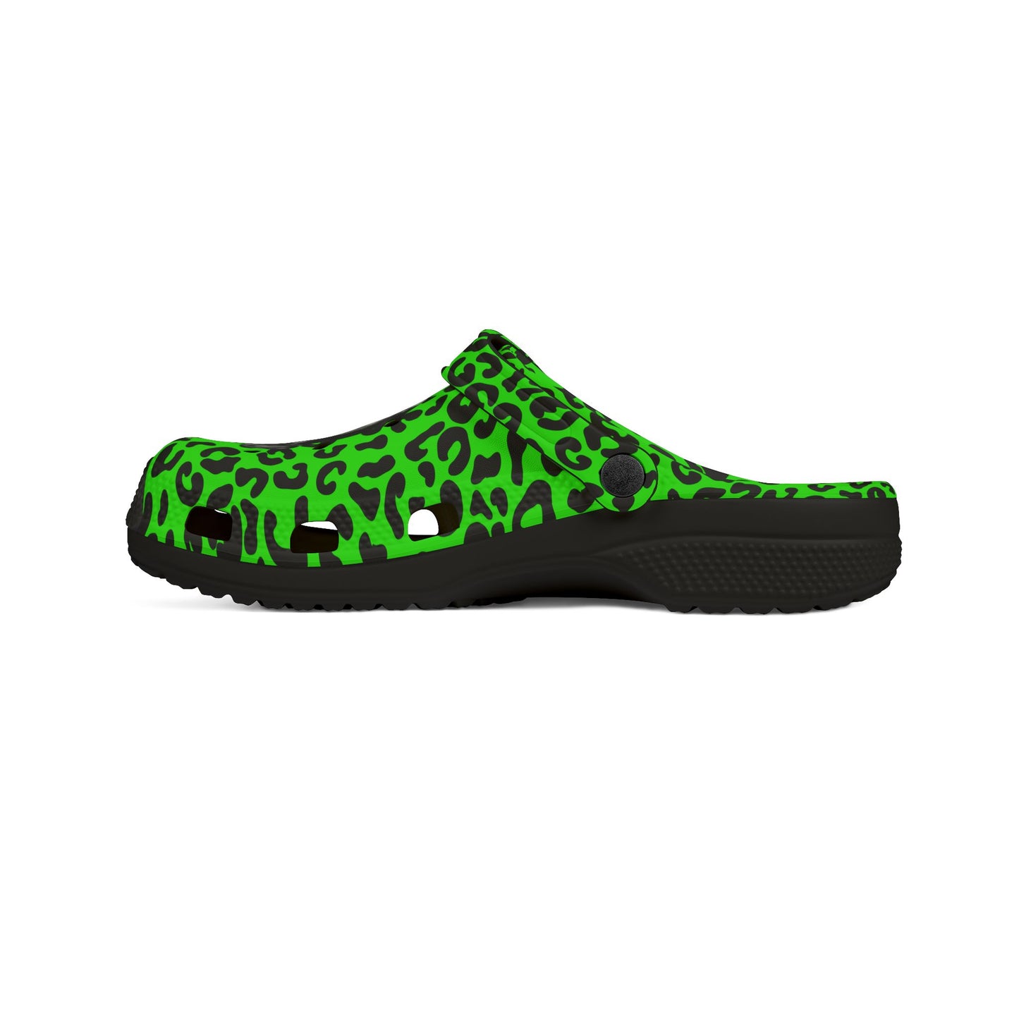 Frankenstein Leopard Print EVA Foam Clogs for Comfortable & Fun Footwear, Garden Shoes, Casual Slippers, Trendy Summer Footwear