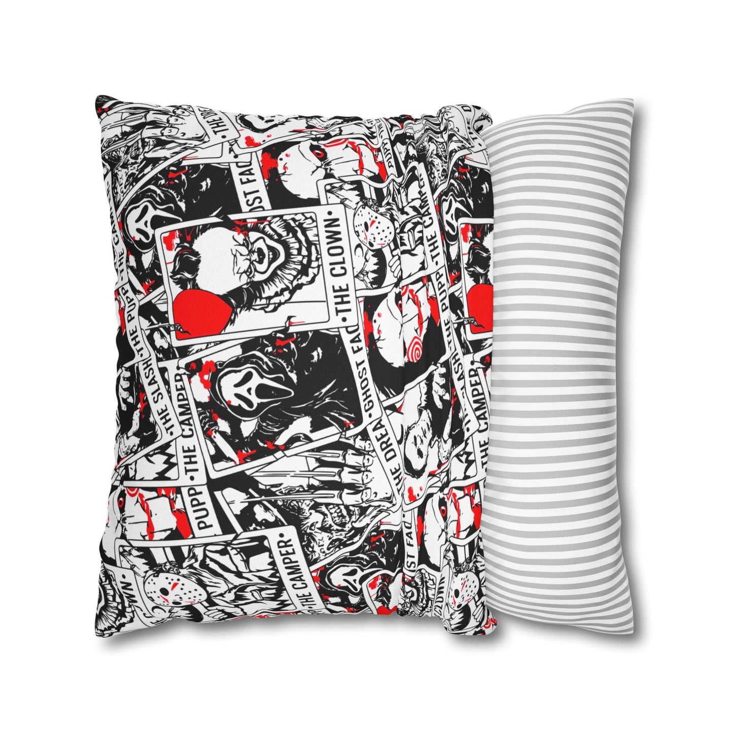 Horror Movies Tarot Square Pillowcase, Halloween
