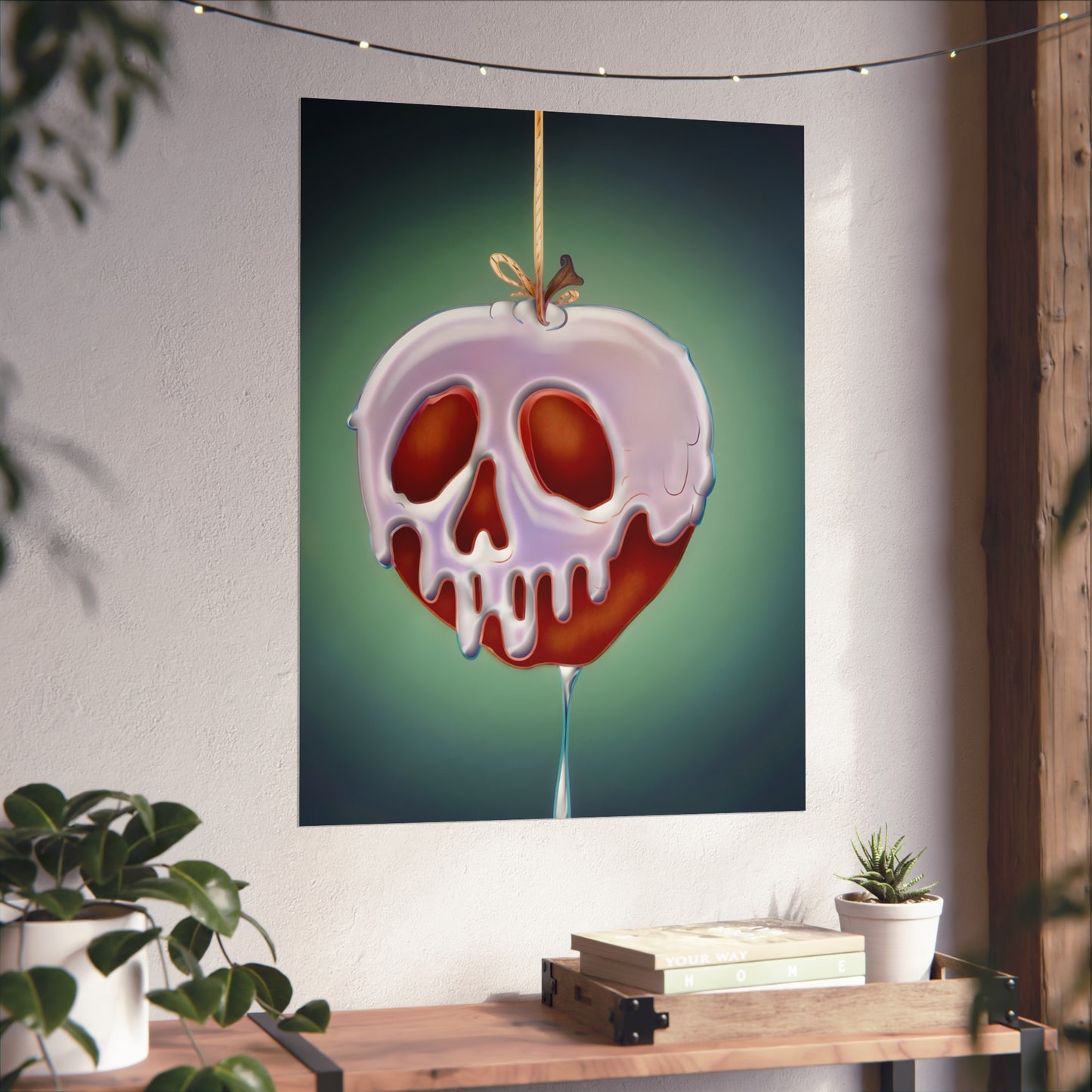Poison Apple Fine Art Print, Goth Wall Decor, Gothic Gallery Wall, Halloween Decor