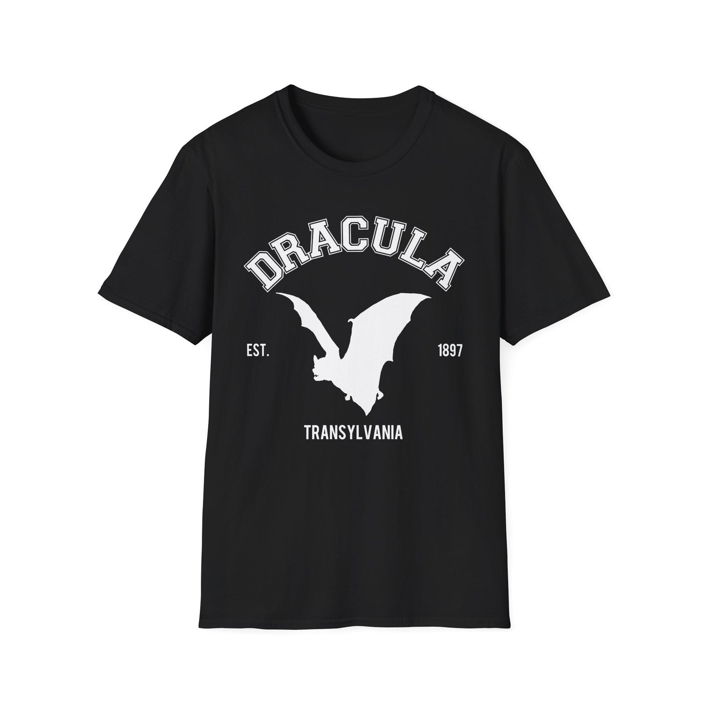 Dracula College T-shirt, up to 5XL, vampire, horror movies