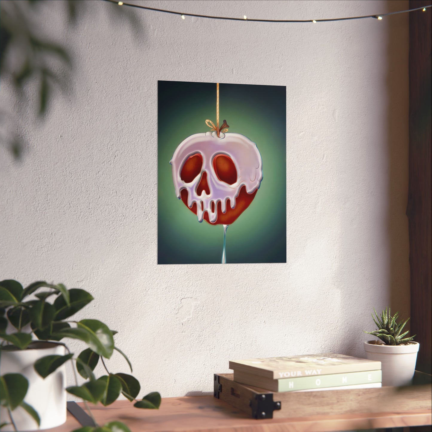 Poison Apple Fine Art Print, Goth Wall Decor, Gothic Gallery Wall, Halloween Decor