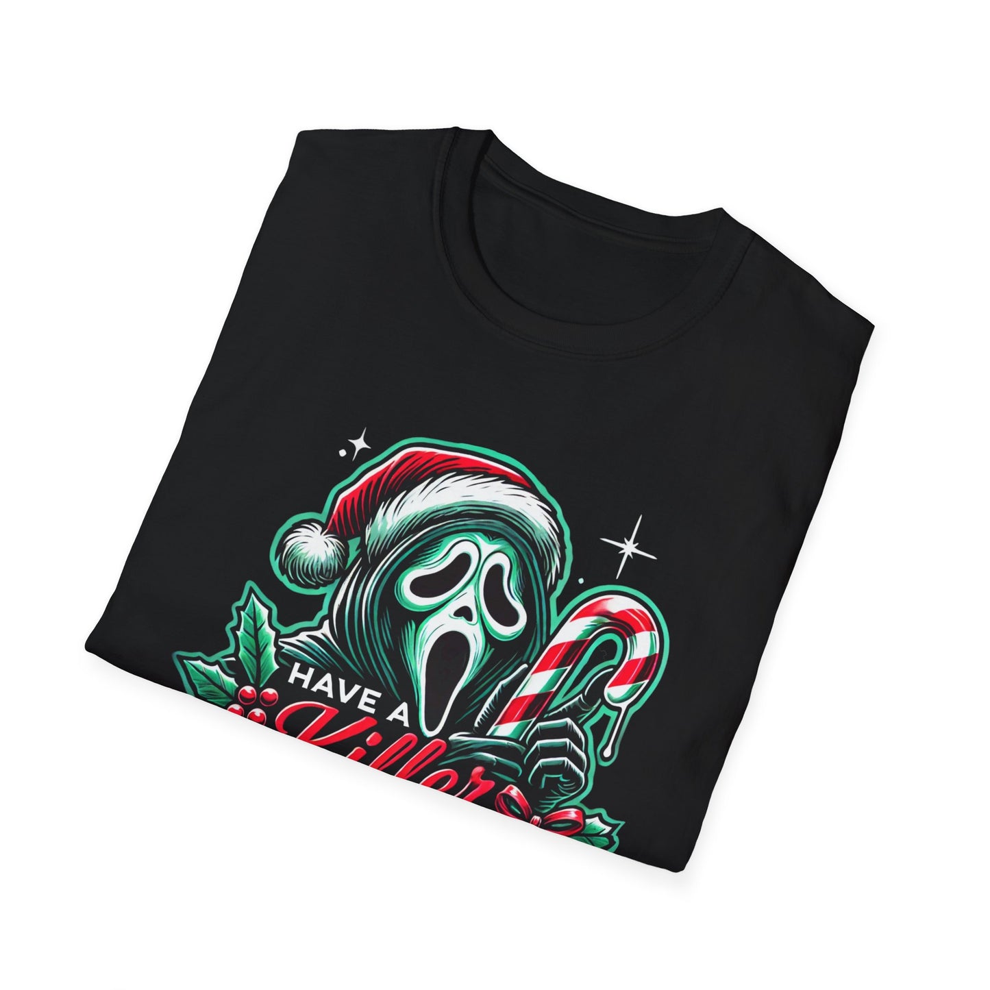 Ghostface, Killer Christmas, Softstyle T-Shirt, up to 5XL, Scream, Horror Movie