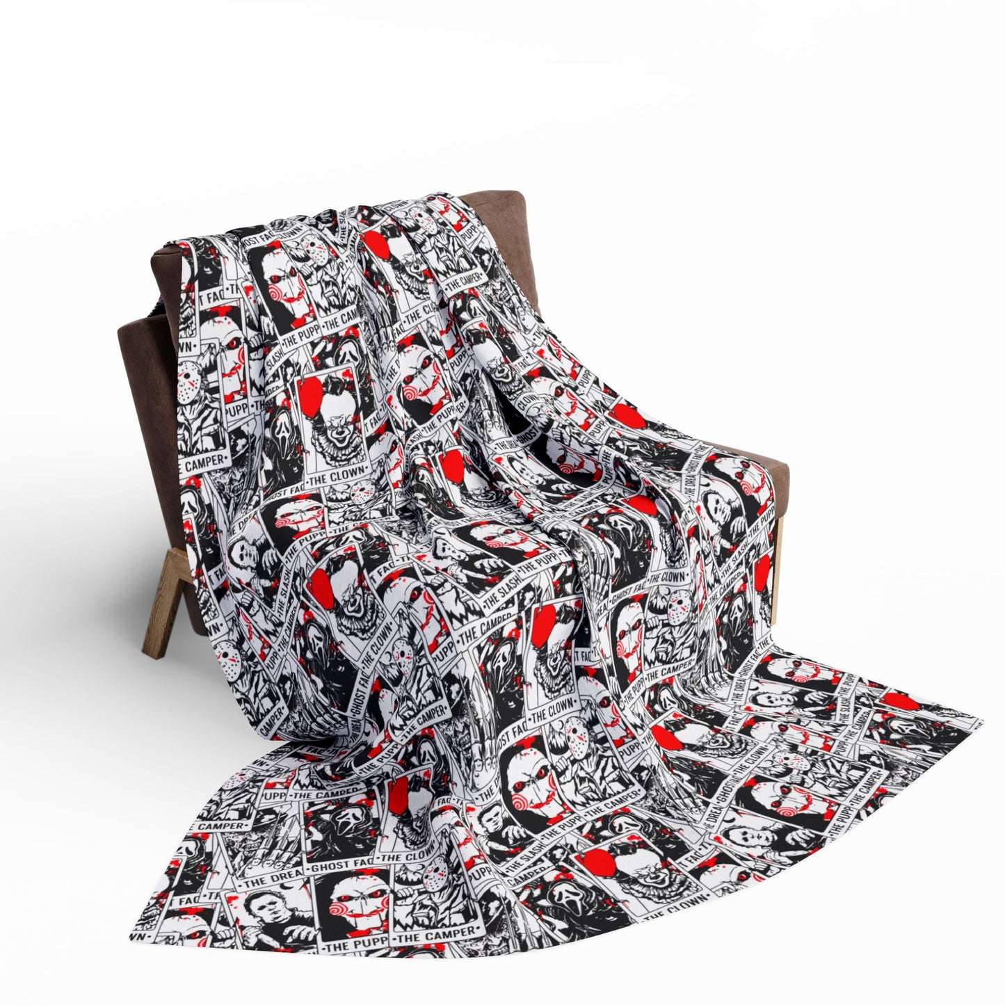 Horror Movies Tarot Arctic Fleece Blanket - Halloween Decor
