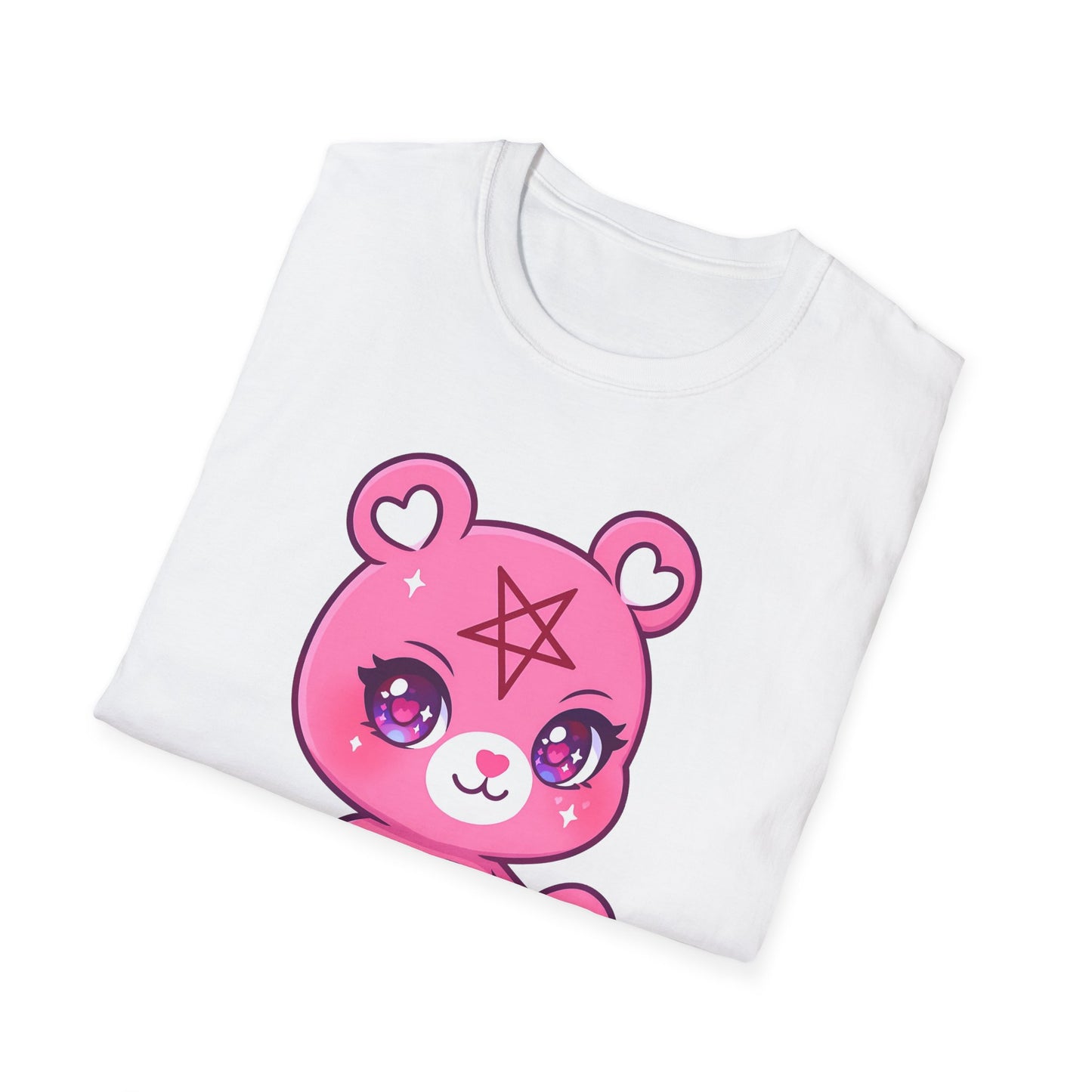 Cute Satanic Bear Softstyle T-Shirt, up to 5XL