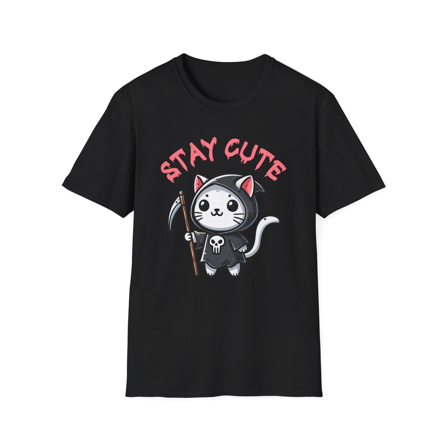 Cute Grim Reaper Softstyle T-Shirt, up to 5XL