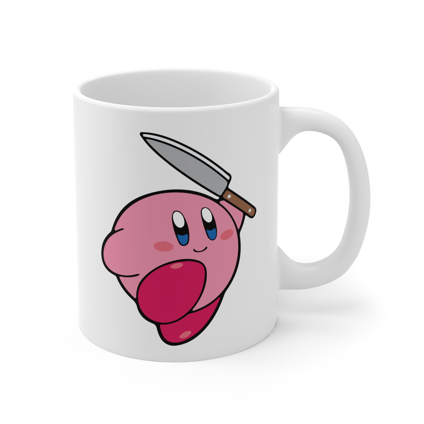 Kirby with knife Mug