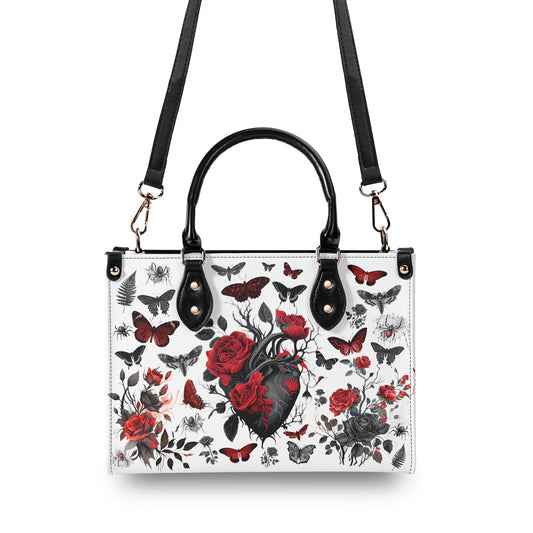 Gothic Botanical vegan leather handbag