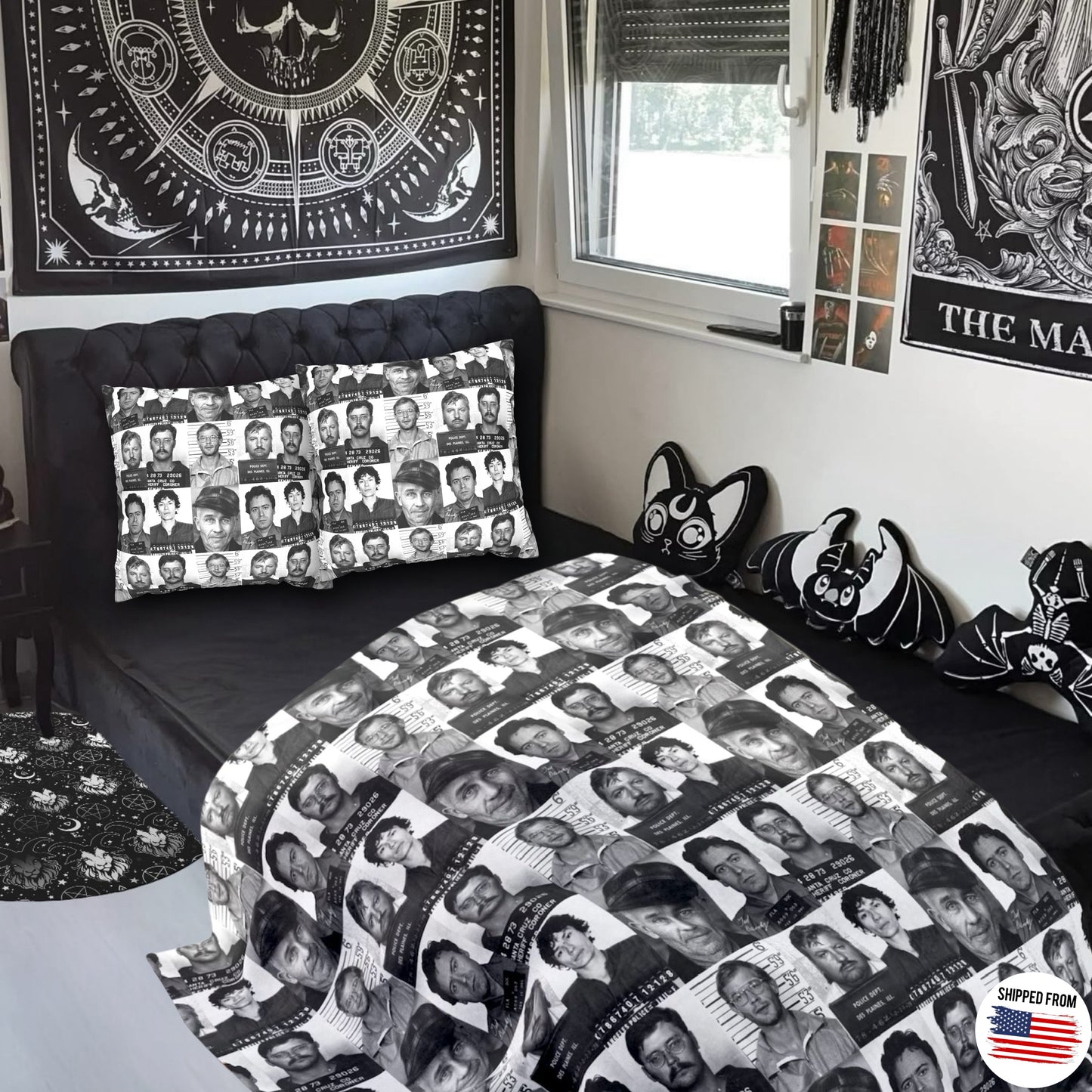 Serial Killer Square Pillowcase, Halloween, Horror