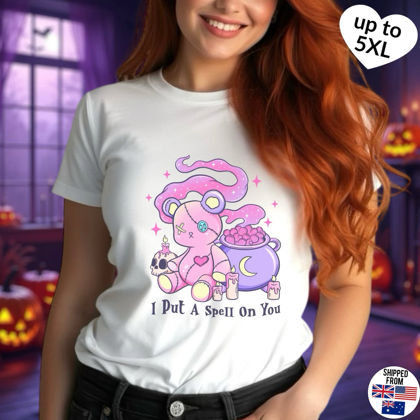I put a spell on you, Softstyle T-Shirt, Halloween, kawaii, up to 5XL