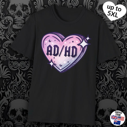 ADHD T-Shirt, up to 5XL, mental health