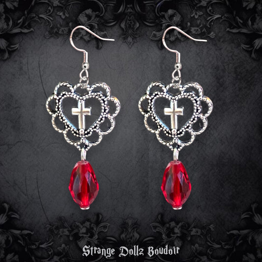 Gothic earrings, Strange Dollz Boudoir