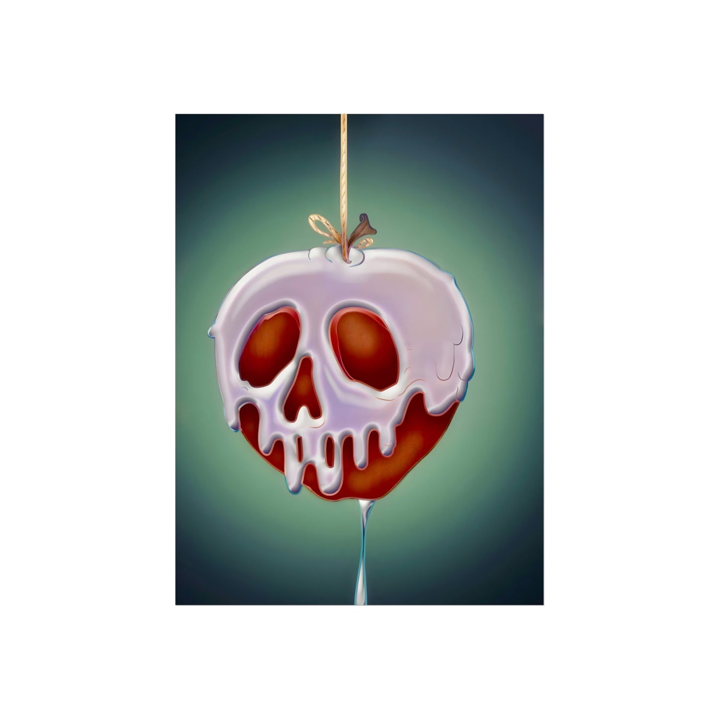Poison Apple Fine Art Print, Goth Wall Decor, Gothic Gallery Wall, Halloween Decor