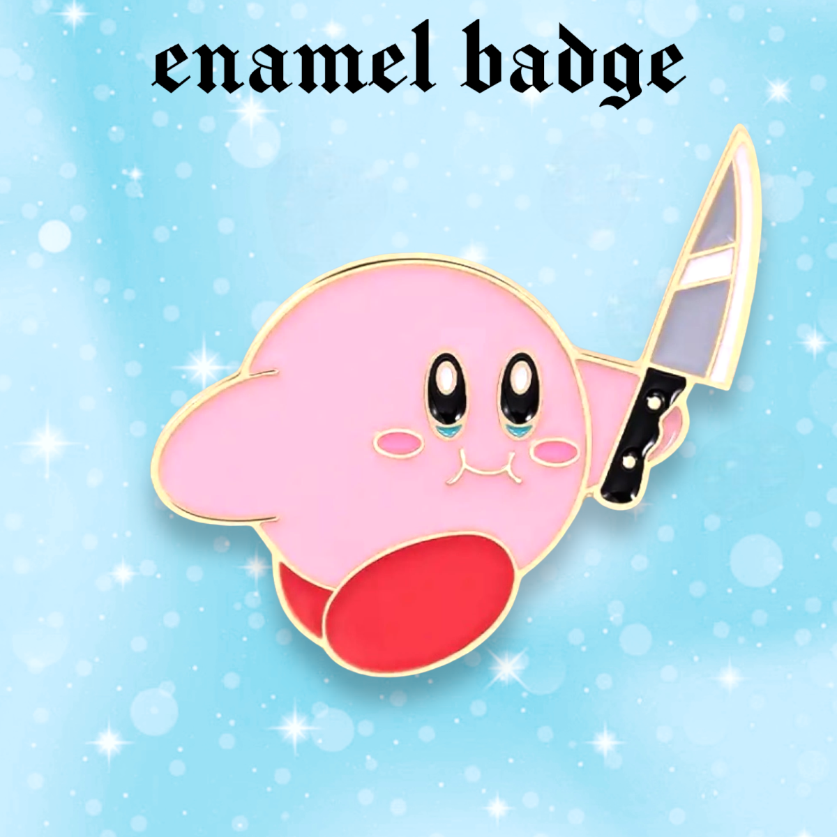 Kawaii goth badge