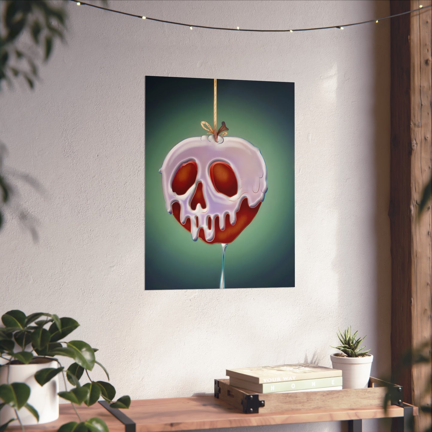 Poison Apple Fine Art Print, Goth Wall Decor, Gothic Gallery Wall, Halloween Decor