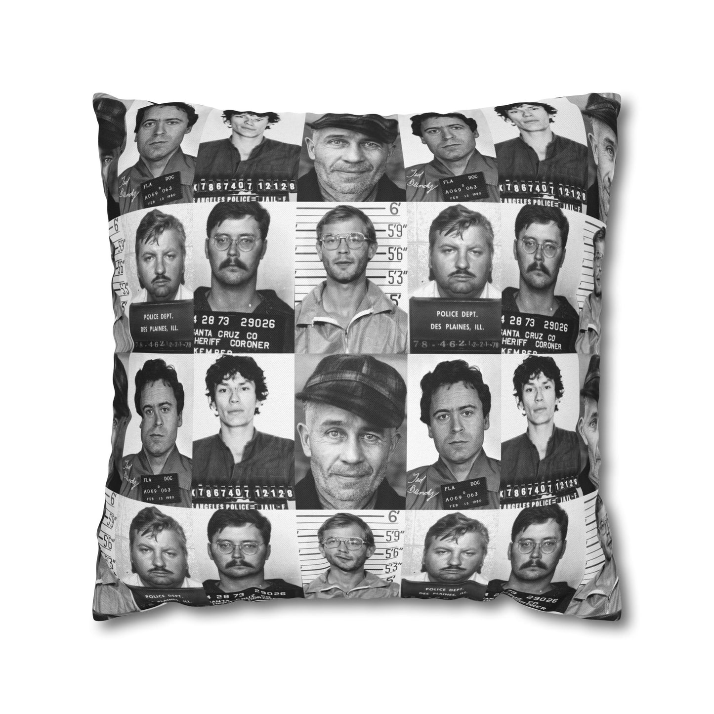 Serial Killer Square Pillowcase, Halloween, Horror