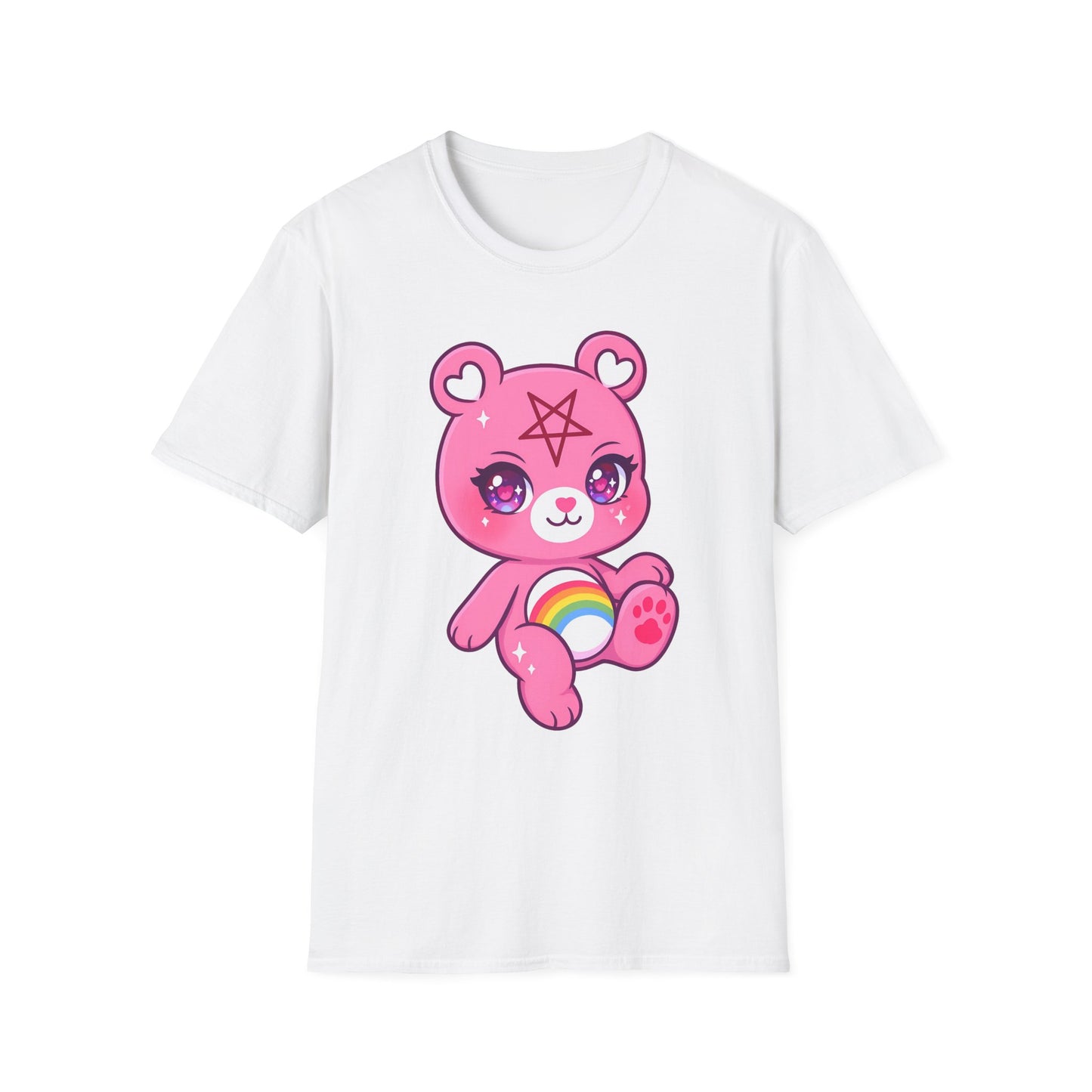 Cute Satanic Bear Softstyle T-Shirt, up to 5XL