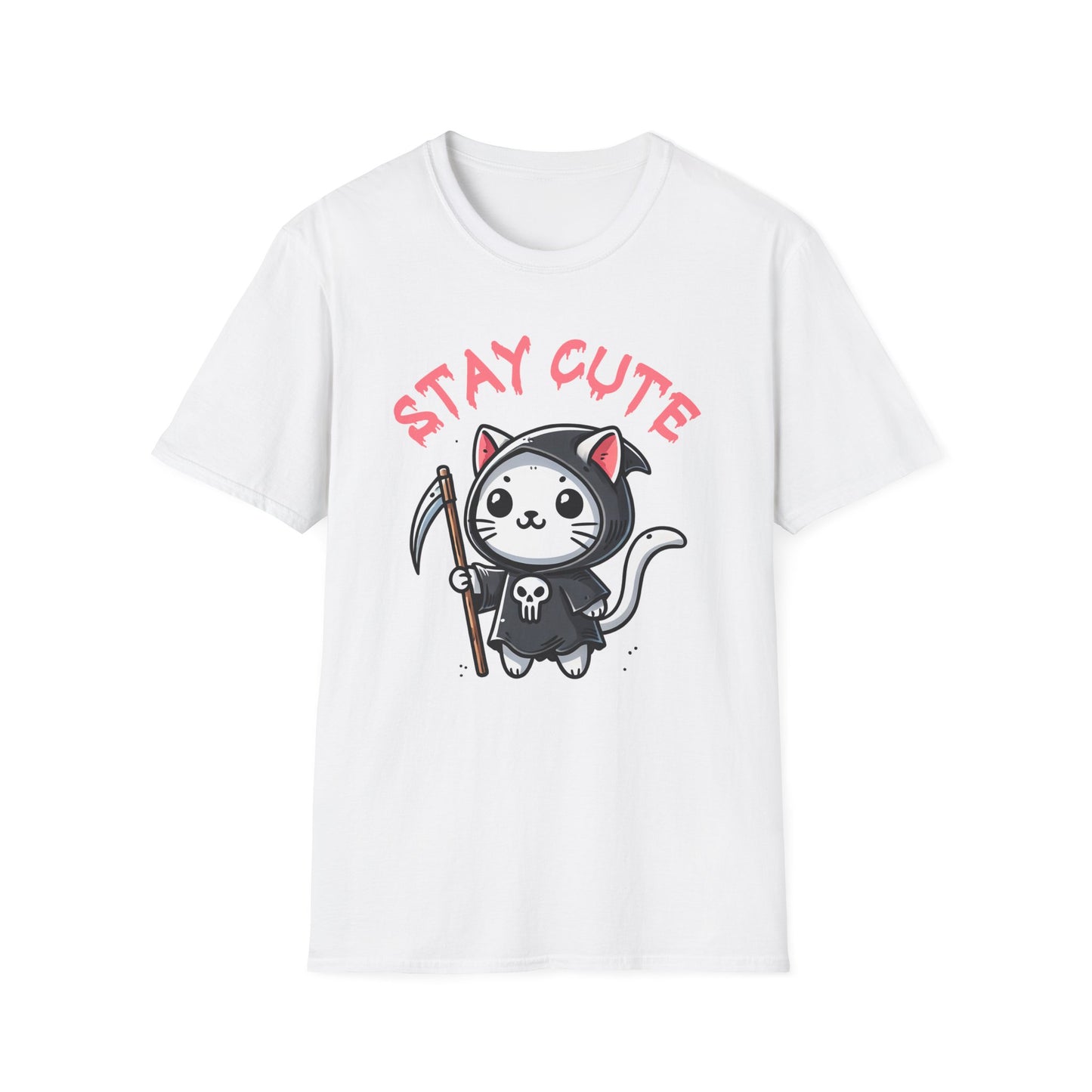 Cute Grim Reaper Softstyle T-Shirt, up to 5XL