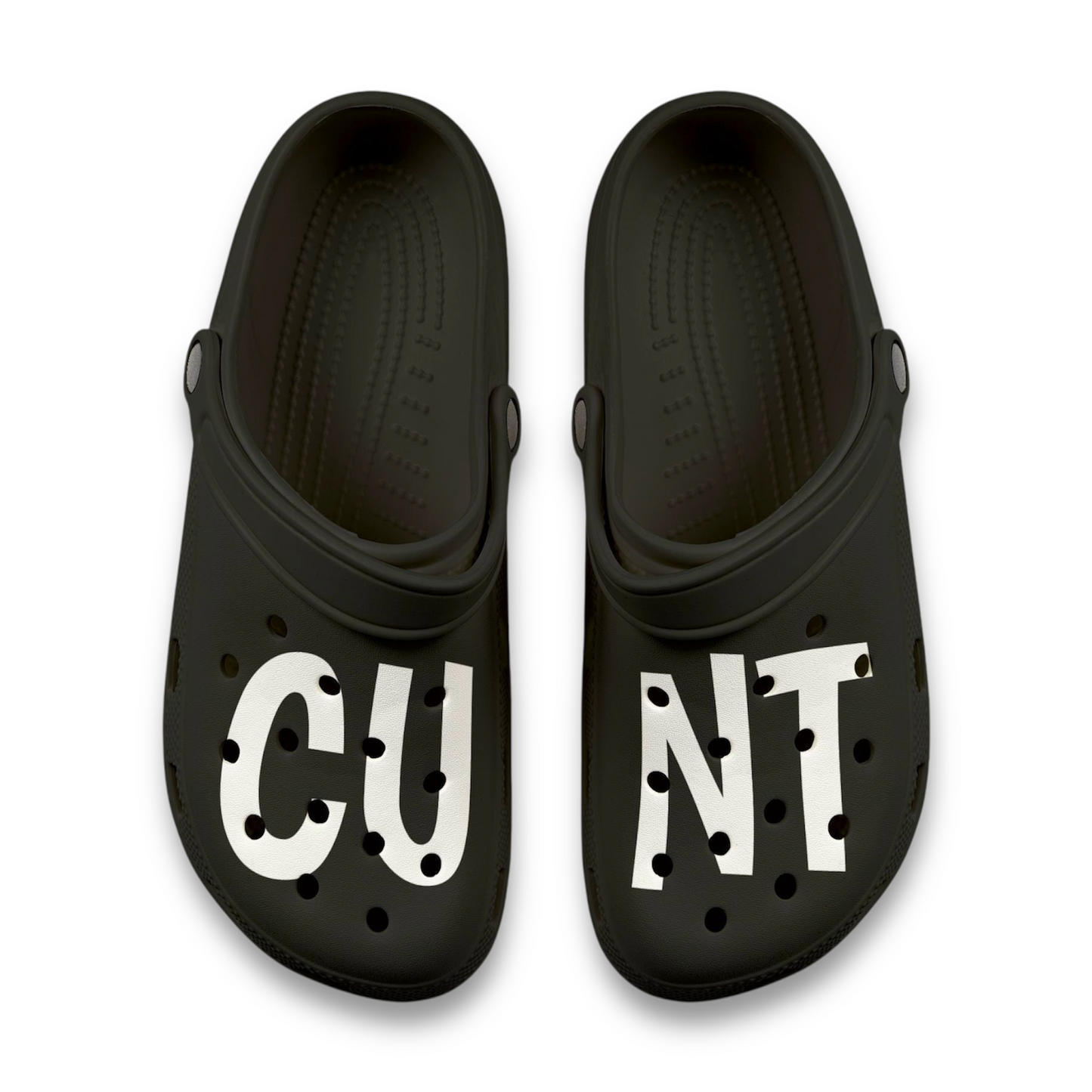 C*nt Print EVA Foam Clogs for Comfortable & Fun Footwear, Garden Shoes, Casual Slippers, Trendy Summer Footwear