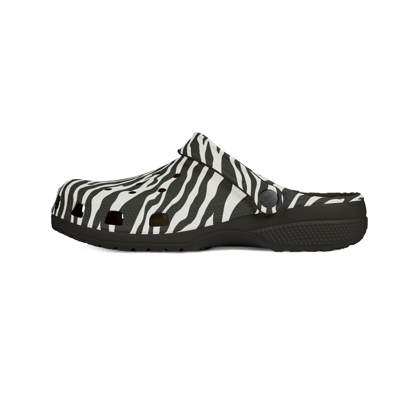 Zebra Print EVA Foam Clogs for Comfortable & Fun Footwear, Garden Shoes, Casual Slippers, Trendy Summer Footwear