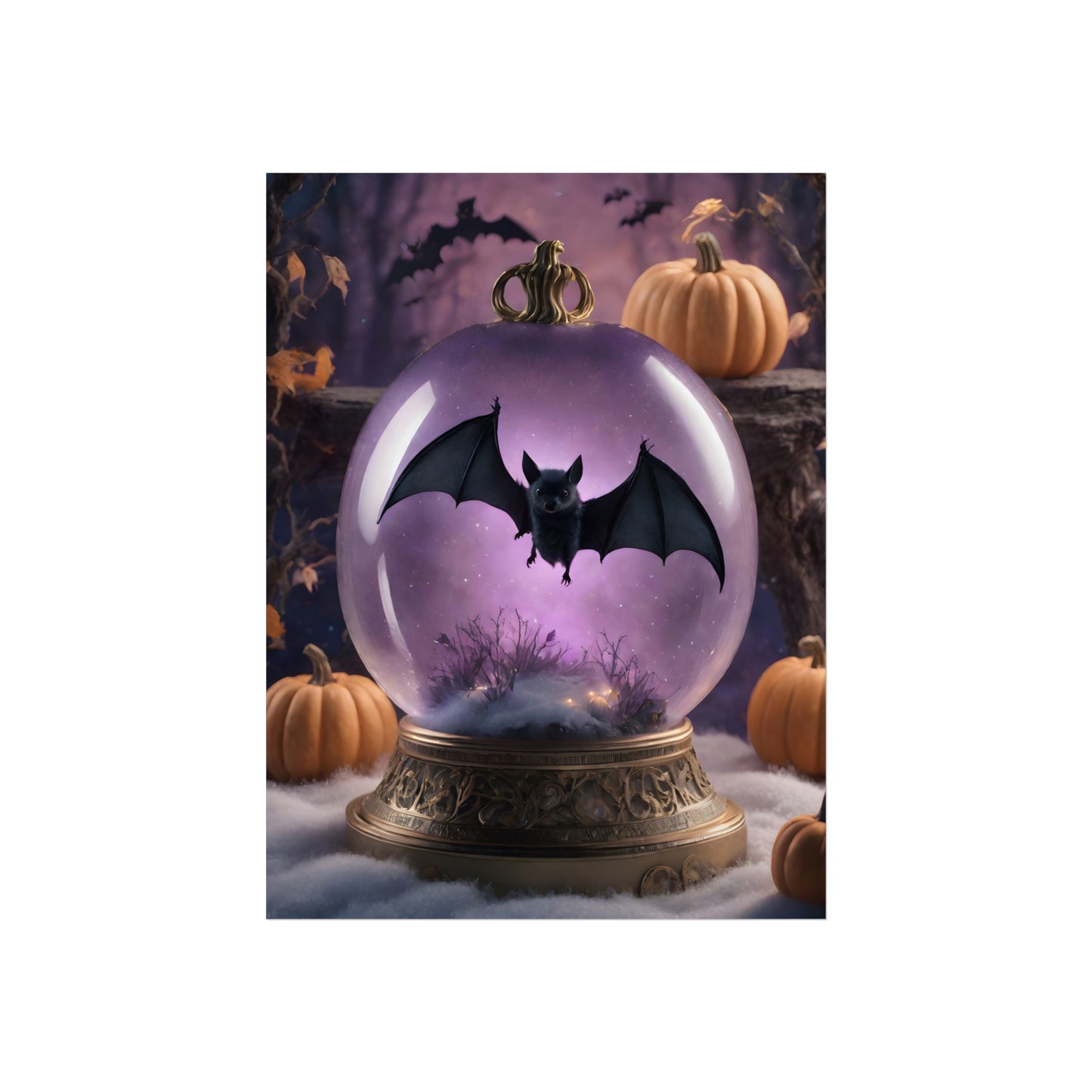Goth Bat Fine Art Print, Dark Academia, Goth Wall Decor, Gothic Gallery Wall, Halloween Decor