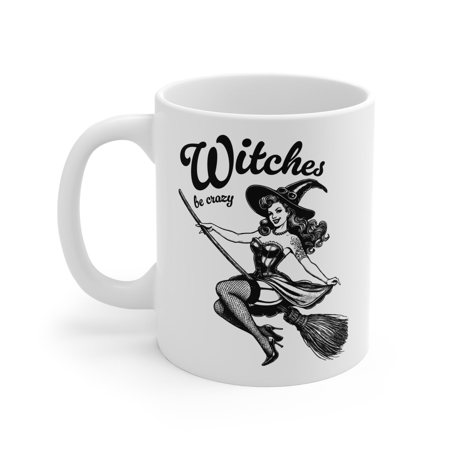 Witches be crazy Mug, Halloween, spooky ceramic mug