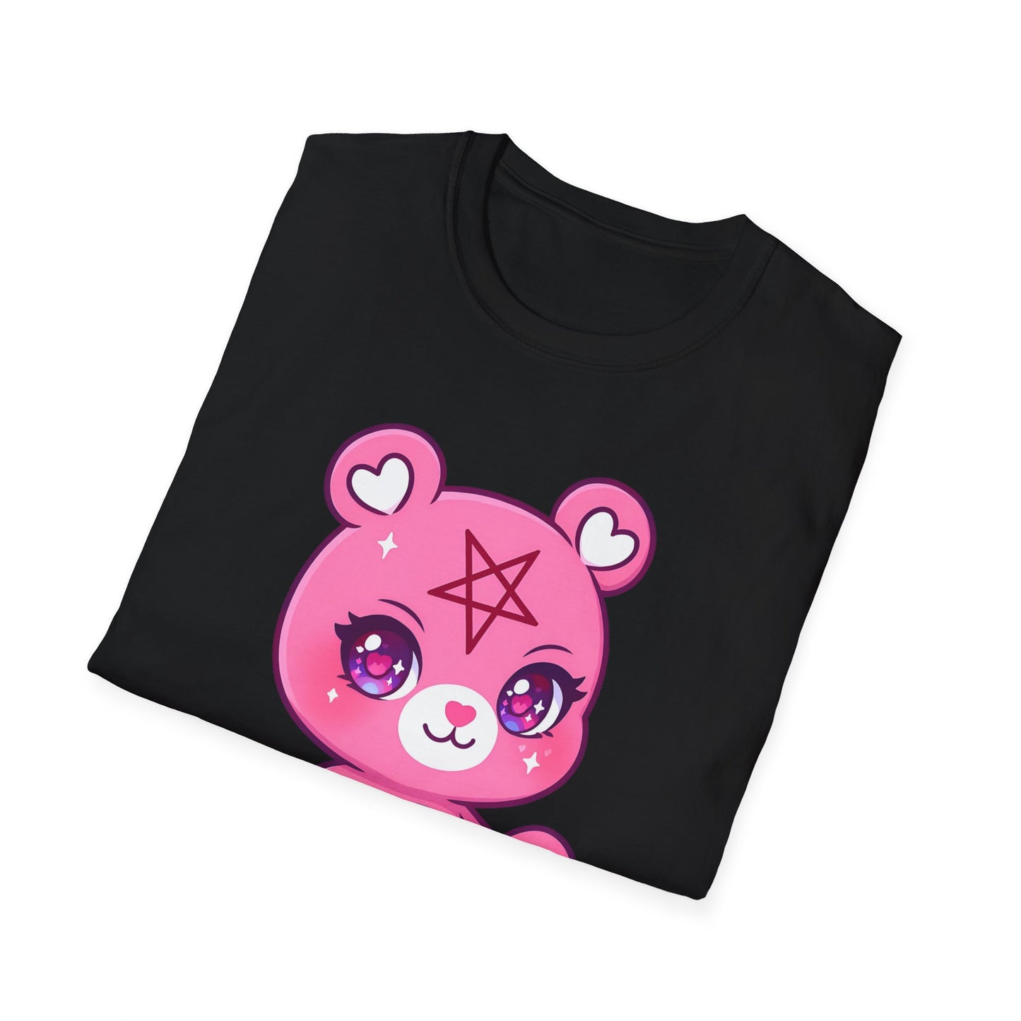 Cute Satanic Bear Softstyle T-Shirt, up to 5XL