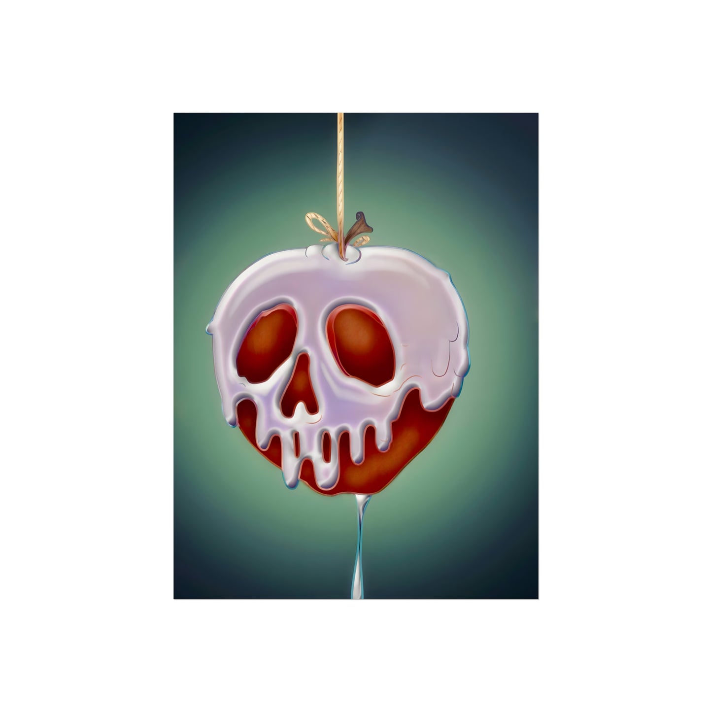 Poison Apple Fine Art Print, Goth Wall Decor, Gothic Gallery Wall, Halloween Decor