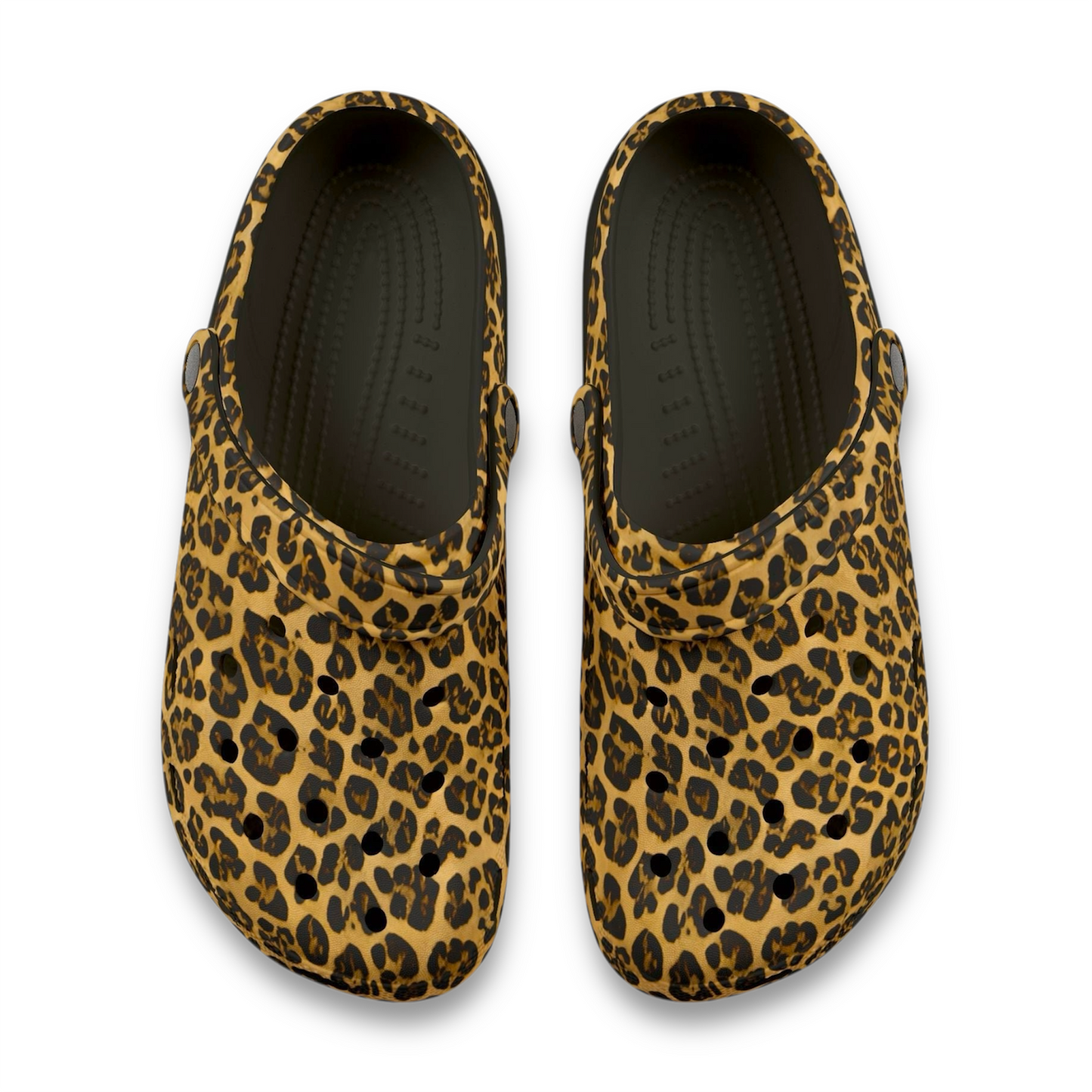 Leopard Print EVA Foam Clogs for Comfortable & Fun Footwear, Garden Shoes, Casual Slippers, Trendy Summer Footwear