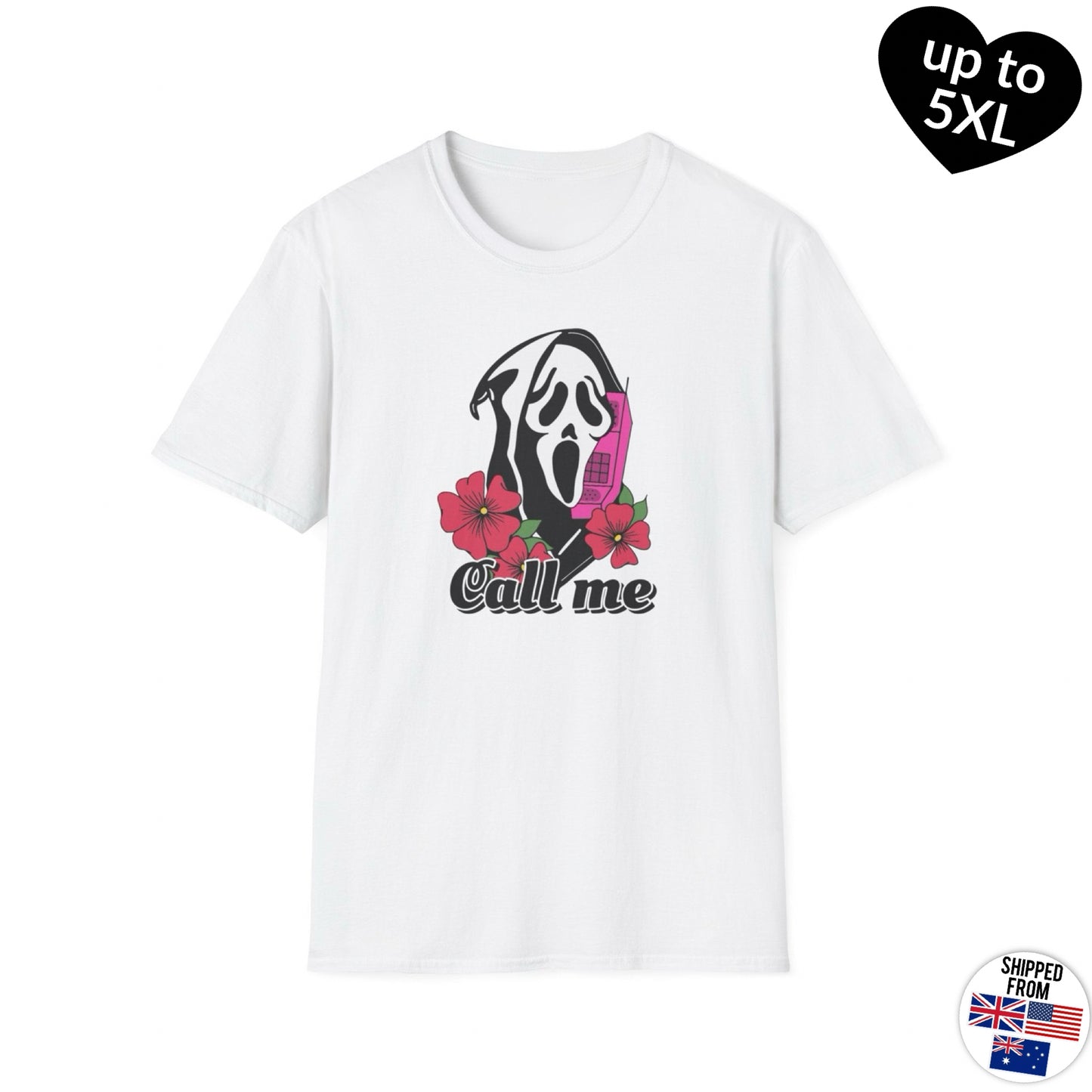 Ghostface T-shirt, up to 5XL, Scream, Horror Movies