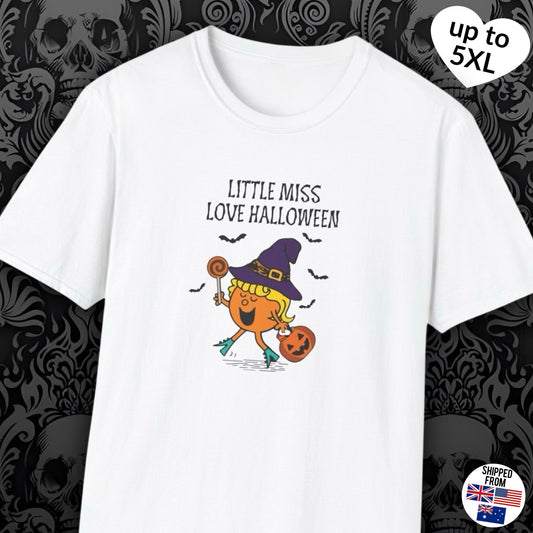 Little Miss Love Halloween T-shirt, up to 5XL