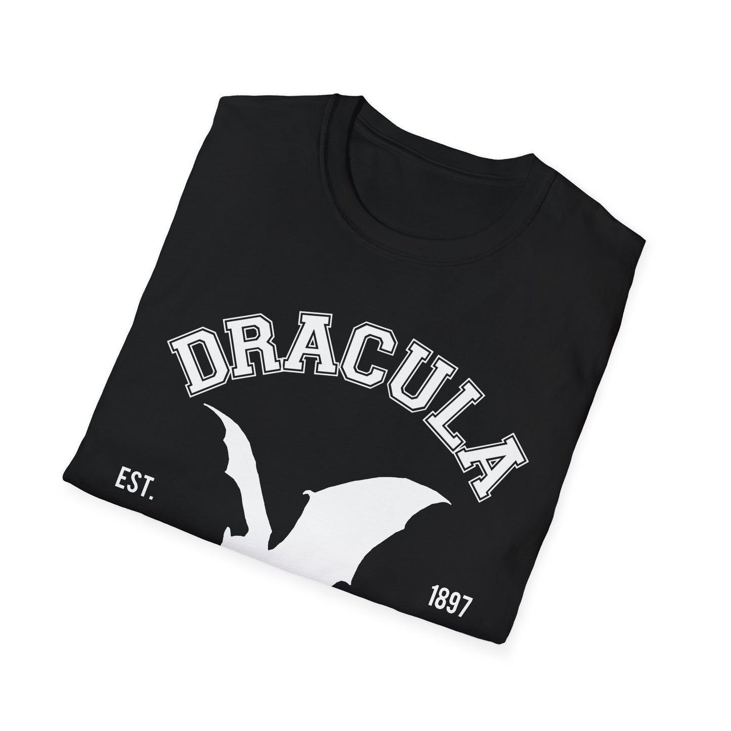 Dracula College T-shirt, up to 5XL, vampire, horror movies