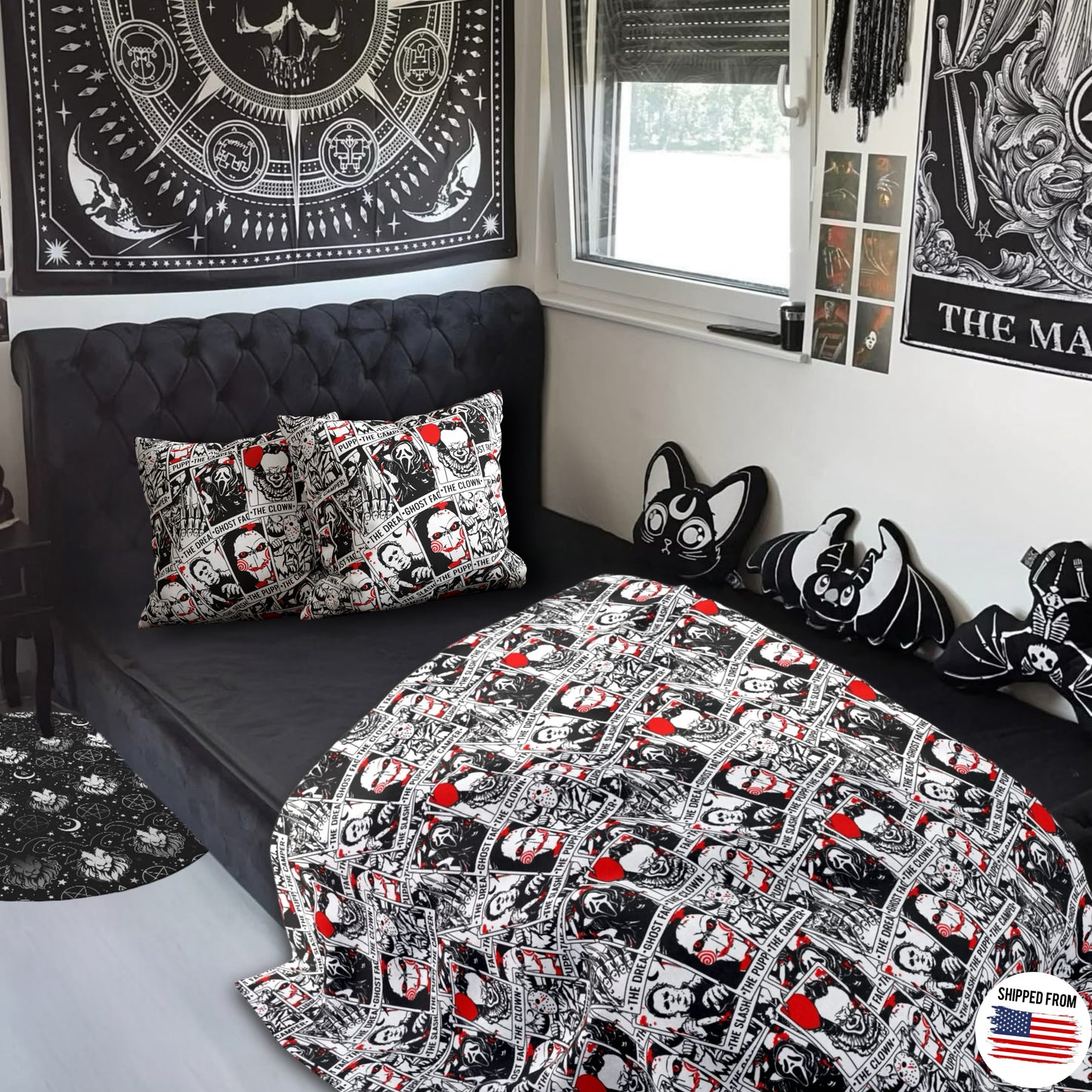 Horror Movies Arctic Fleece Blanket - Halloween Decor