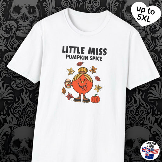 Little Miss Pumpkin Spice T-shirt, up to 5XL