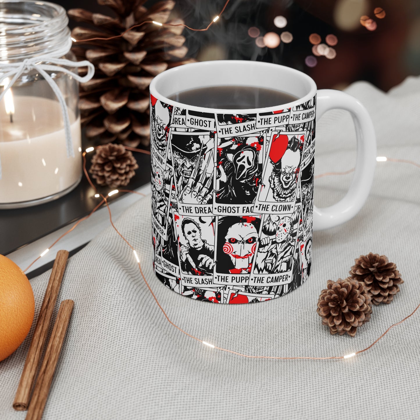 Horror movies Mug, tarot cards