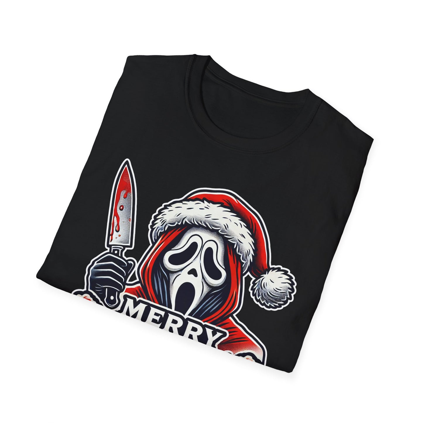 Merry Slashmas, Ghostface, up to 5XL, Softstyle T-Shirt, Christmas, Scream, Horror Movie