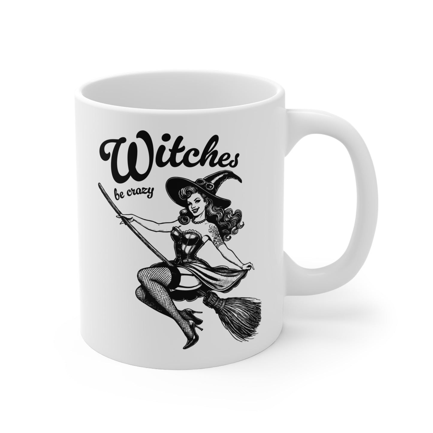 Witches be crazy Mug, Halloween, spooky ceramic mug