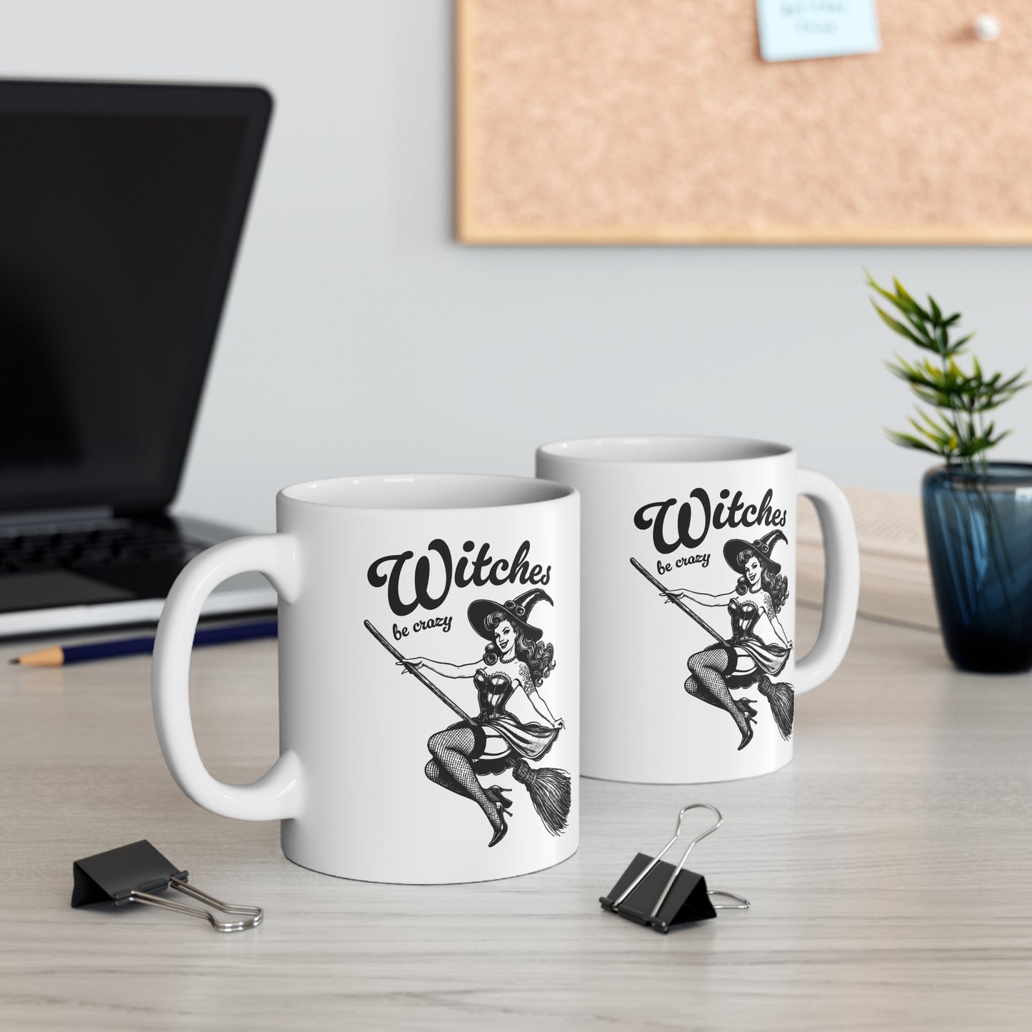Witches be crazy Mug, Halloween, spooky ceramic mug