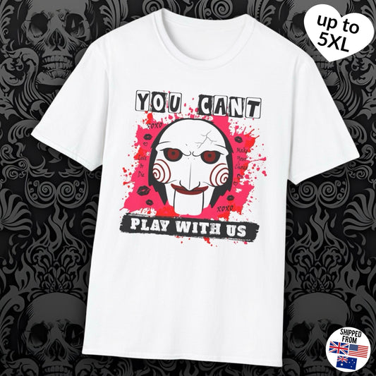Jigsaw Horror Movie Softstyle T-Shirt, up to 5XL