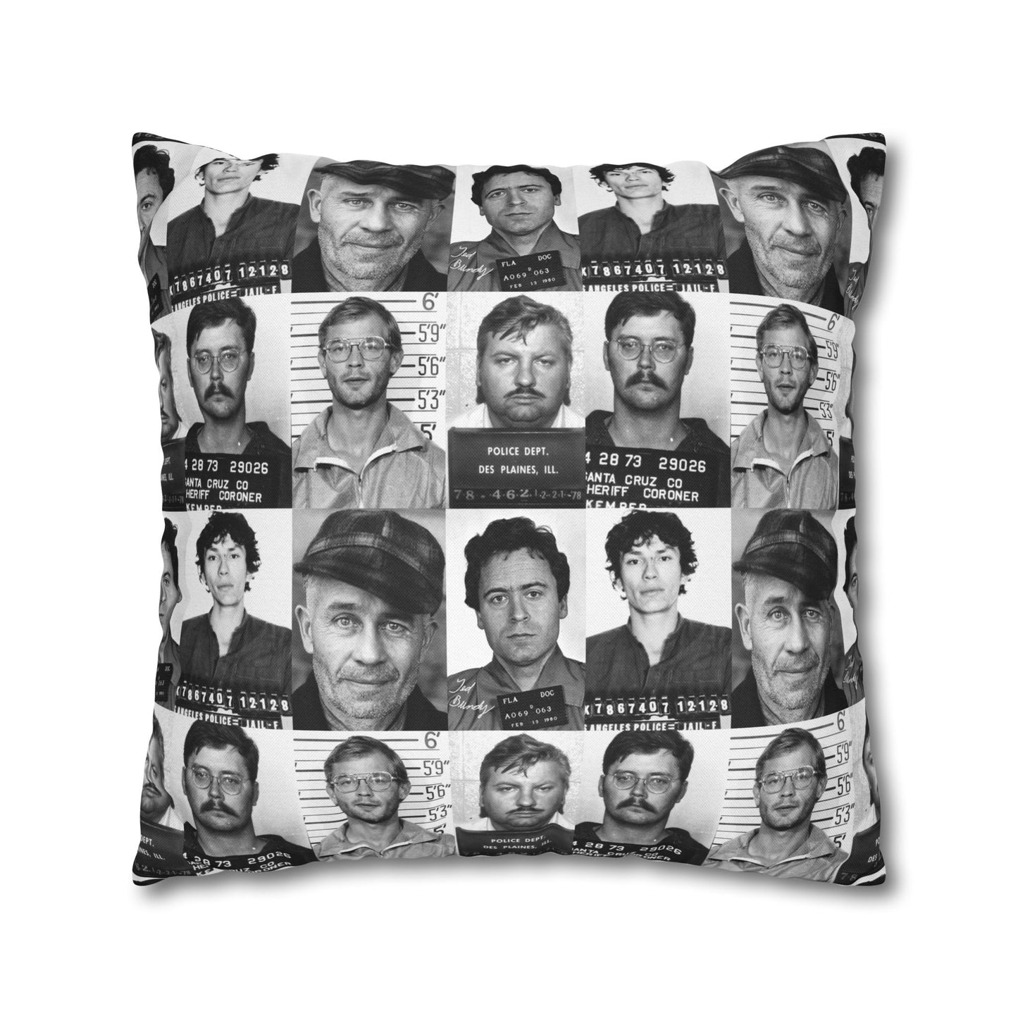 Serial Killer Square Pillowcase, Halloween, Horror