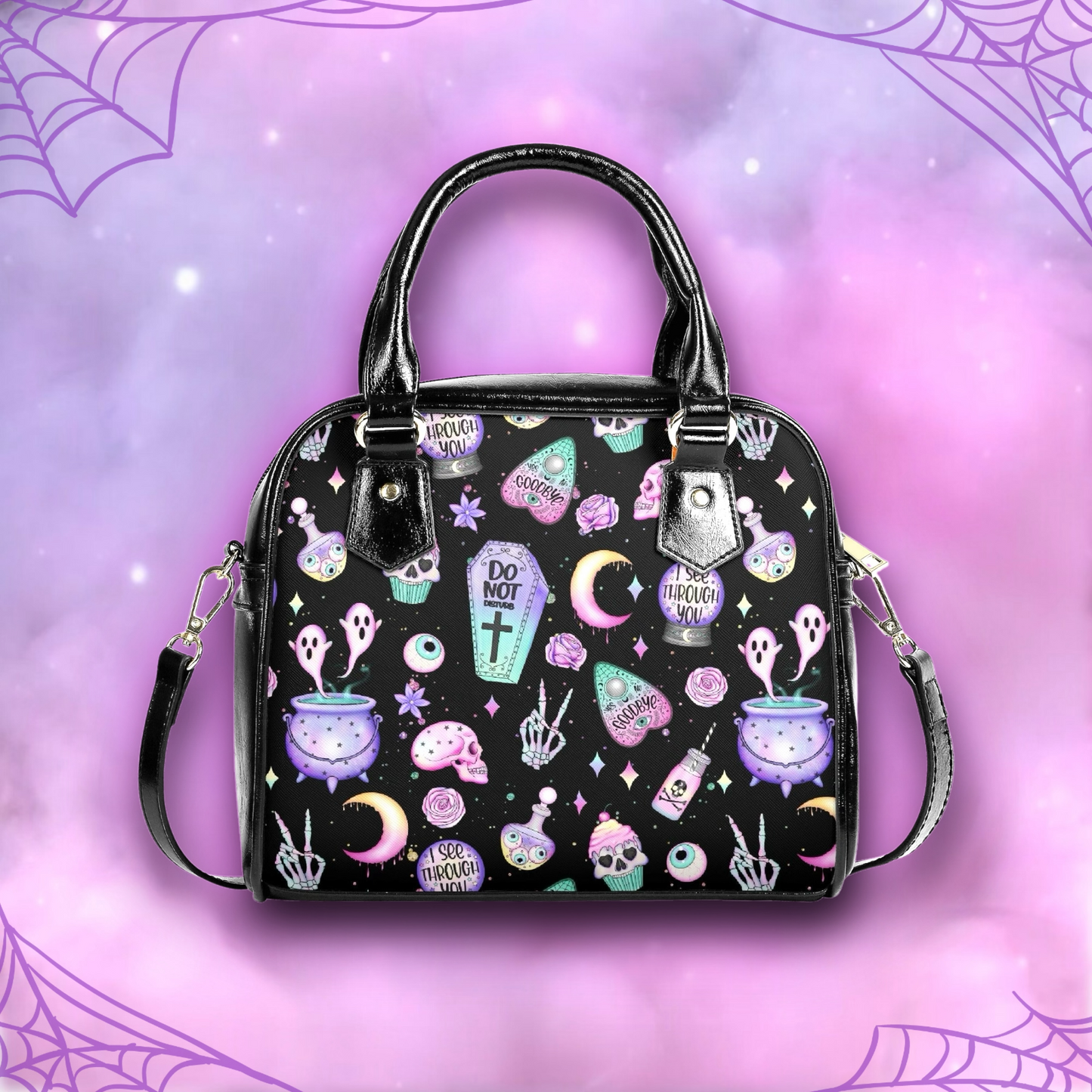 Pastel Goth Vegan Leather Handbag