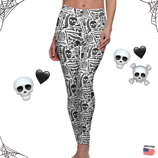 Spooky Skeletons Leggings, Halloween