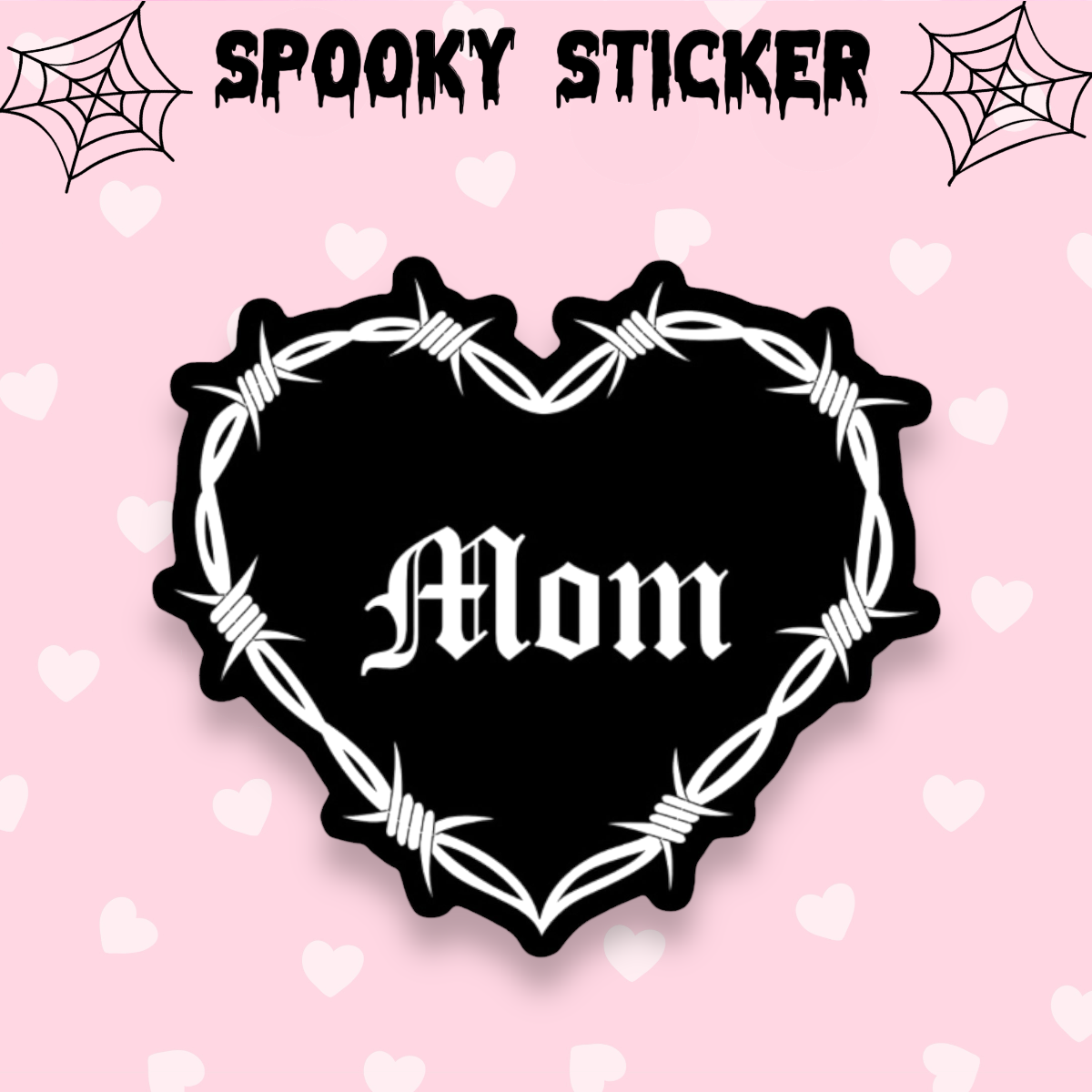 Gothic Mom Sticker, Spooky sticker, Gothic stationery, Mother’s Day gift, Strange Dollz Boudoir