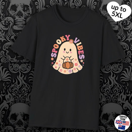 Spooky Vibes T-Shirt, up to 5XL, Halloween