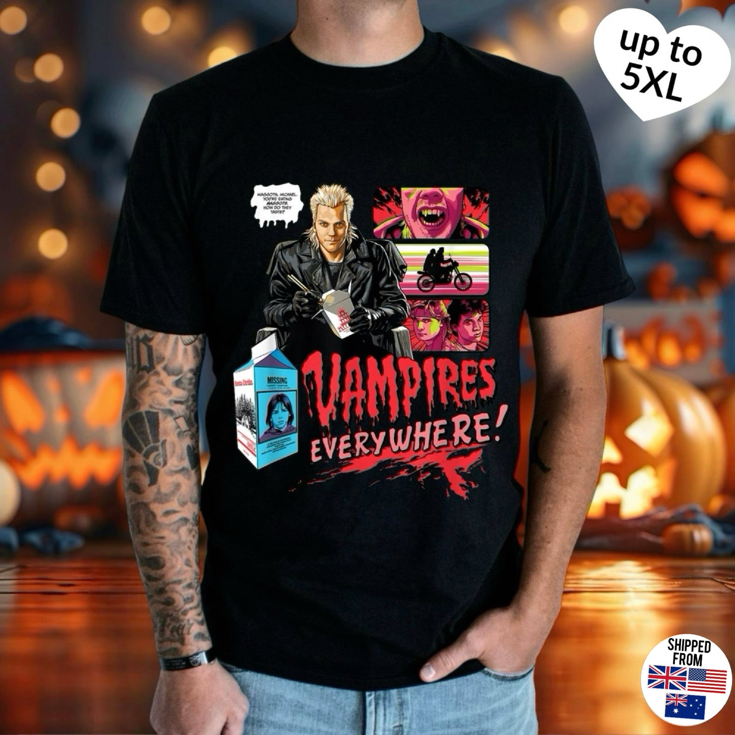 The Lost Boys, Vampire, Halloween Softstyle T-Shirt, up to 5XL