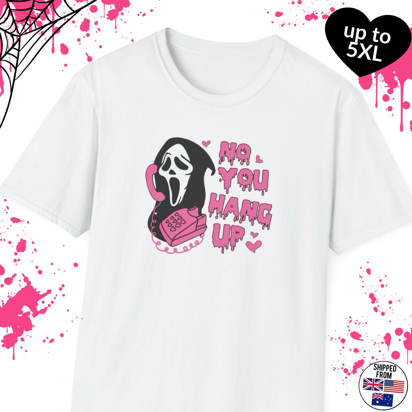 no you hang up scream tshirt