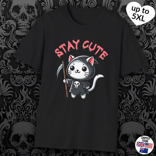 Cute Grim Reaper Softstyle T-Shirt, up to 5XL