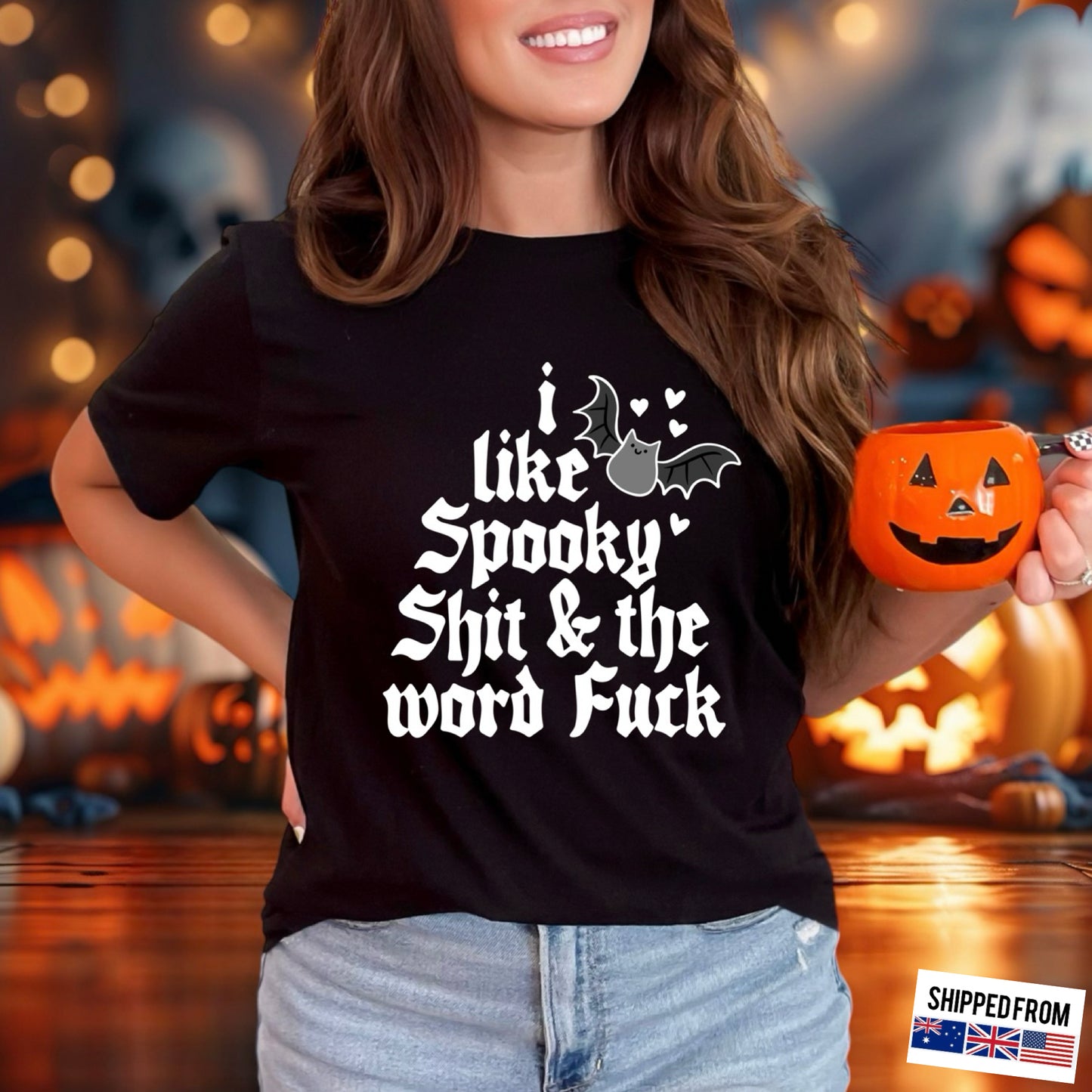 Spooky Halloween tshirt, goth gf