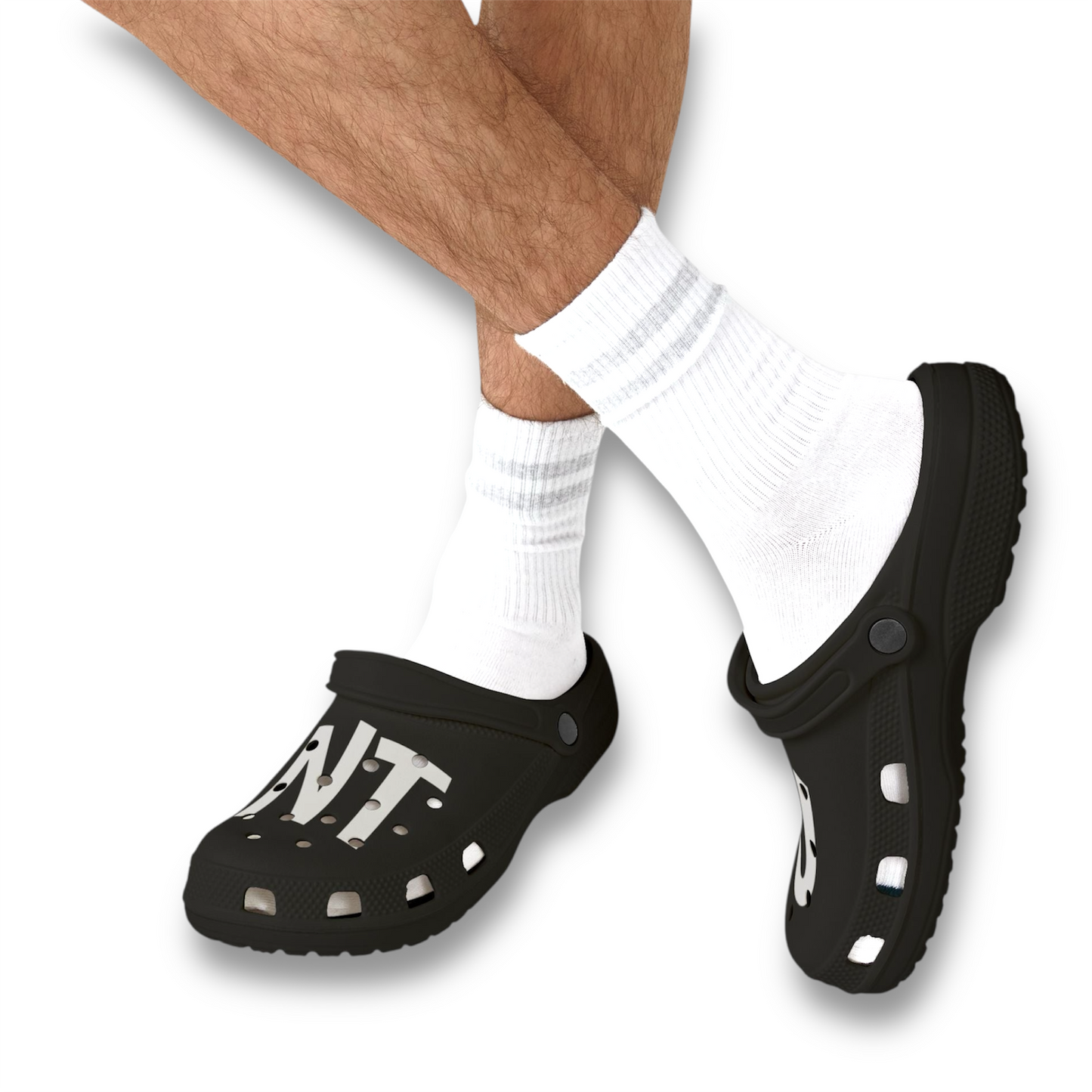 C*nt Print EVA Foam Clogs for Comfortable & Fun Footwear, Garden Shoes, Casual Slippers, Trendy Summer Footwear