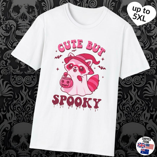 Cute but Spooky, T-Shirt, up to 5XL, cute Racoon, Halloween